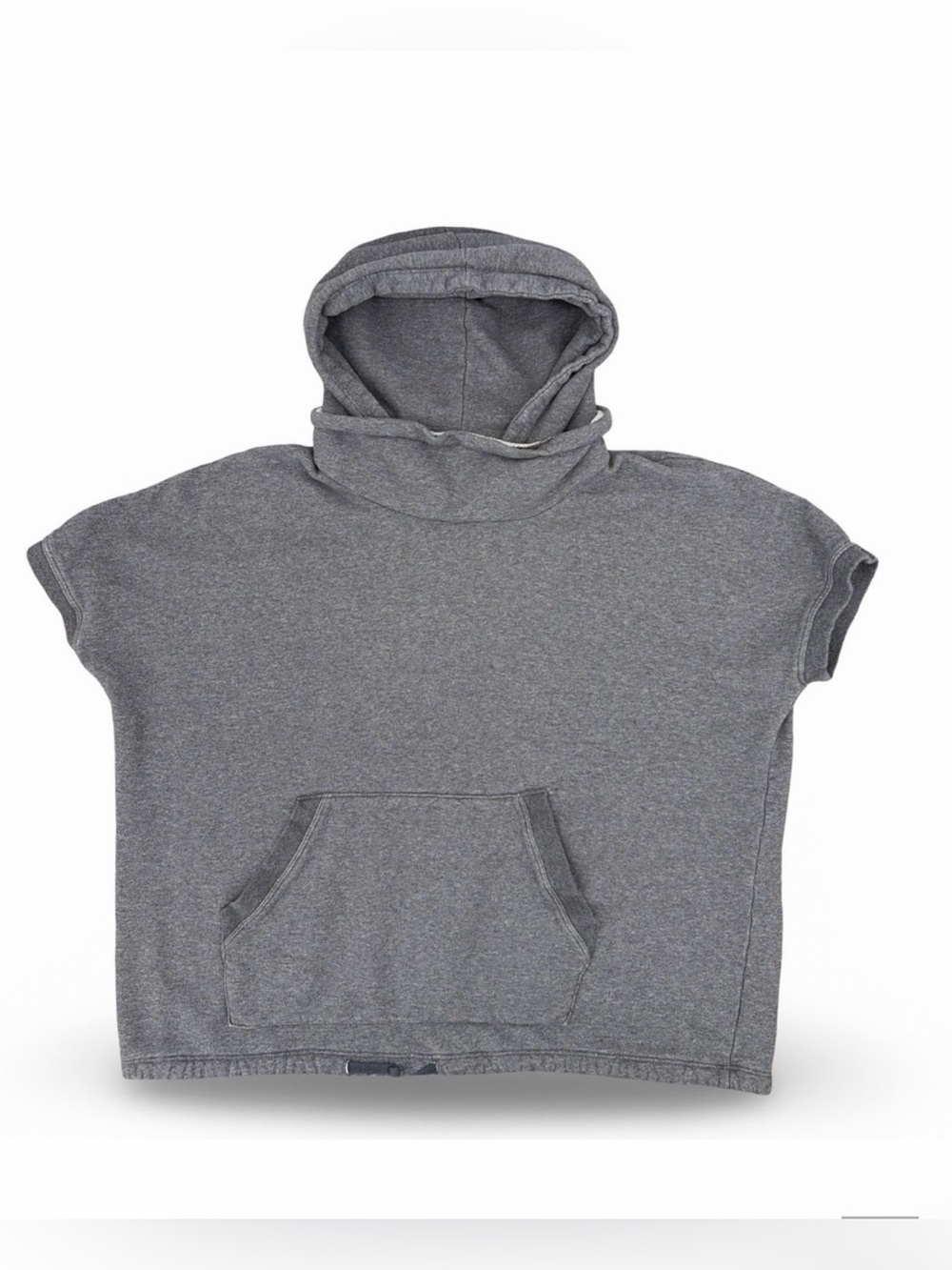 Standard James Perse Women’s Gray Cotton Short Sleeve Hoodie Size 4 (US size XL)